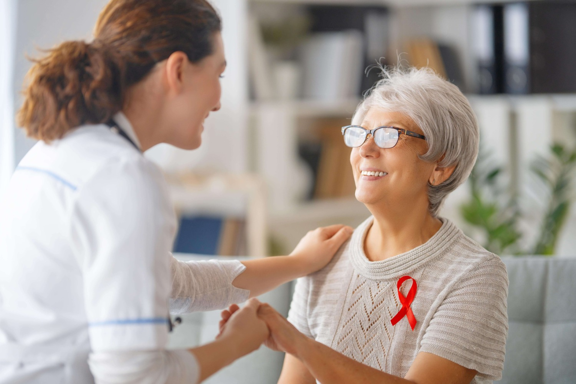 patient listening to doctor